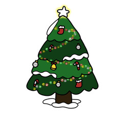 christmas tree vector