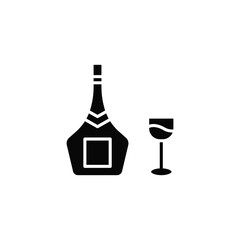 champagne vector type icon