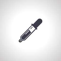 Pipette isolated icon. medicine Pipette icon