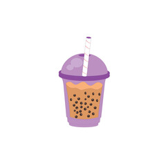 bubble tea vector type icon