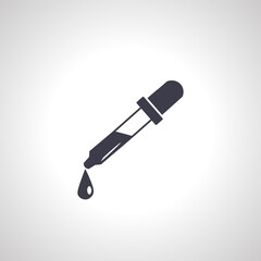 pipette icon. Dropper pipette icon.