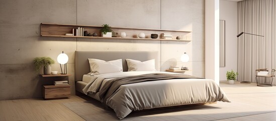 Bedroom rendered in small in size
