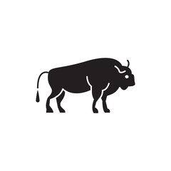 bull vector type icon
