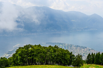 Cimetta, Hausberg, Cardada, Locarno, Maggia, Fluss, Flussdelta Lago Maggiore, See, Maggia-Delta,...