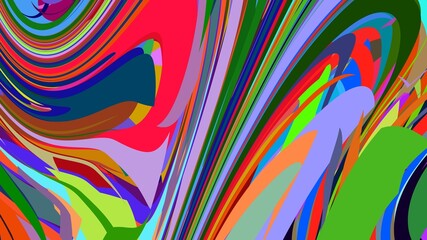 Abstract background. Psychedelic pattern in the form of a rainbow.