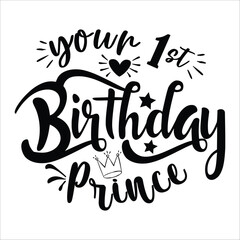 Stylish , fashionable  and awesome birthday quotes typography  illustrator