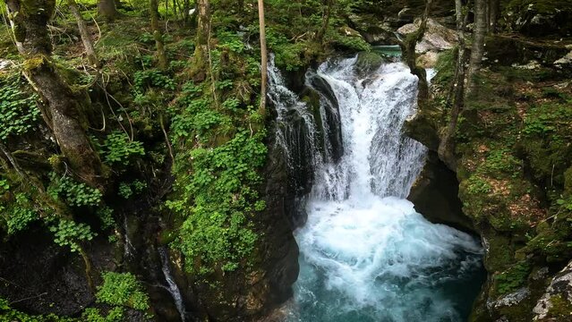 &Scaron;unikov Vodni Gaj Water Gorges in Lepena - Soča Valley Slovenia, Europe