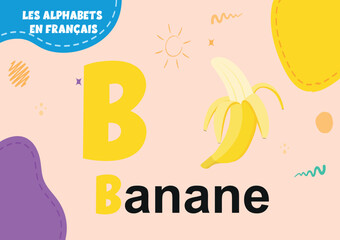 french alphabets b letter