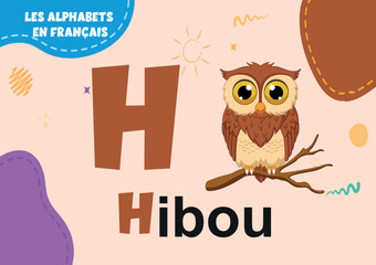 french alphabets h letter