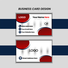  Double-sided creative business card template. Portrait and landscape orientation. Horizontal and vertical layout. Vector illustration