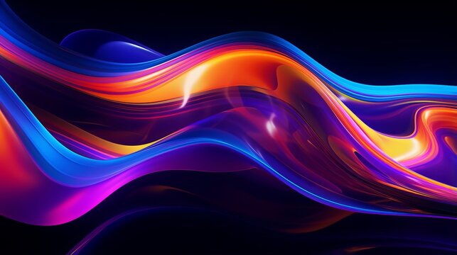 colorful liquid flow backdrop background flow fluid digital splash	neon colors dark background