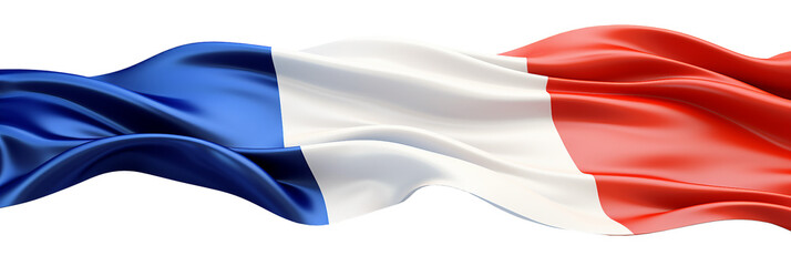 Waving Flag of France Decoration. Ai Generative