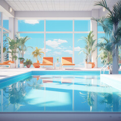 Swimming pool background