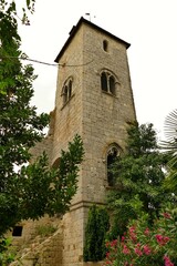 Fototapeta na wymiar La tour du Cardinal d'Aux à La Romieu dans le Gers