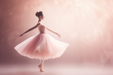 Ballet themed background large copy space - stock picture backdrop