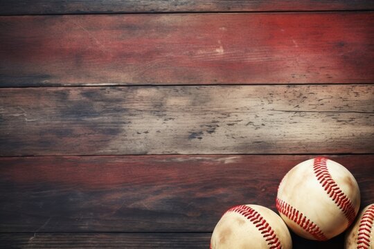 Baseball themed background large copy space - stock picture backdrop