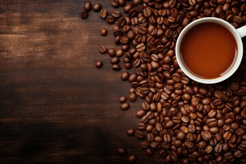 coffee-themed background large copyspace - stock picture backdrop