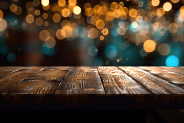 Old wood table background