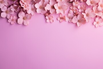Fototapeta premium Floral themed background large copy space - stock picture backdrop