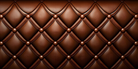 an image of a brown quilted sofa