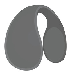 Grey  ears muffs. vector illustration