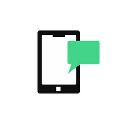 Smartphone Device With Blank Message 