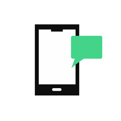 Smartphone Device With Blank Message 