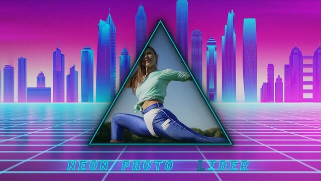 Neon Photo Slider Template