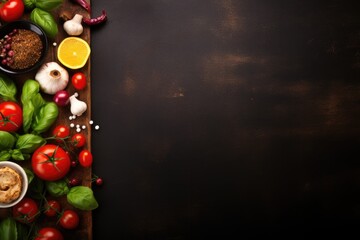 Obraz na płótnie Canvas Italian restaurant background large copy space - stock picture backdrop