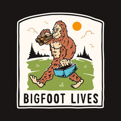 bigfoot lifes illustration