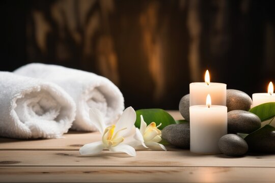 Massage themed background large copy space - stock picture backdrop