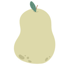 pear isolated on white