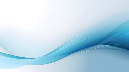 a blue abstract wave pattern with bright light background
