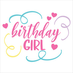 Stylish , fashionable  and awesome birthday quotes typography  illustrator