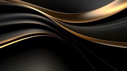 abstract background black and gold lines
