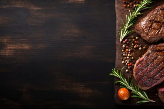 steakhouse background large copy space - stock picture backdrop