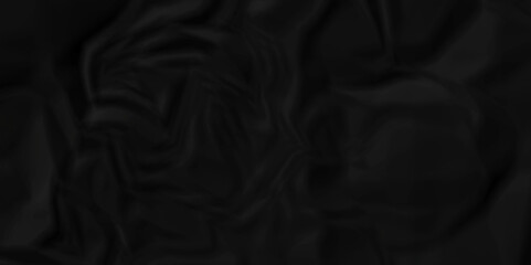Obraz premium Black silk crumple black paper wrinkled poster template ,blank glued creased paper texture background. black paper crumled backdrop background. used for cardboard and clarkboard.
