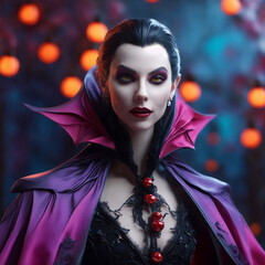 Beautiful vampire lady