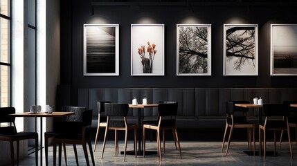 Modern minimalist cafe interior design is suitable for a hangout place