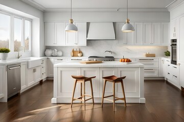 Fototapeta na wymiar modern kitchen generative by AI technology