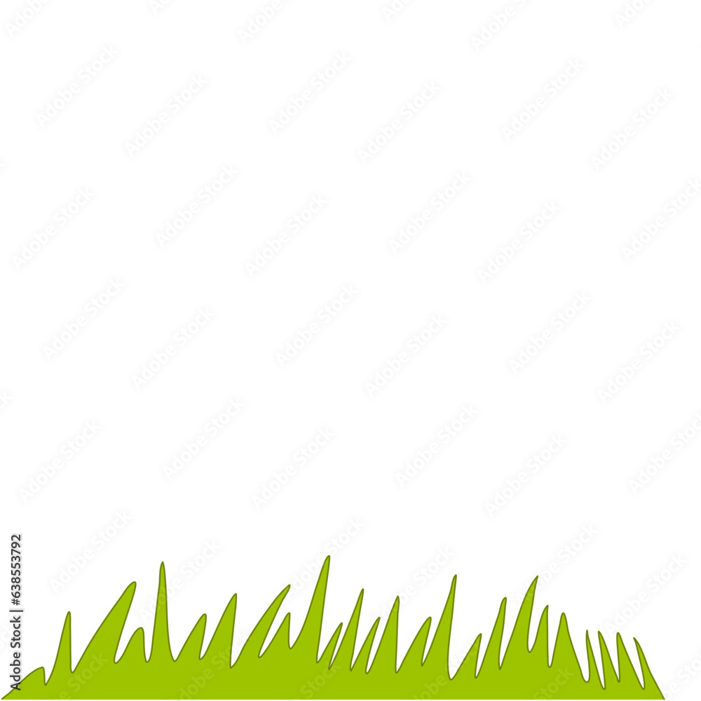 Poster Grass Realistic Illustration