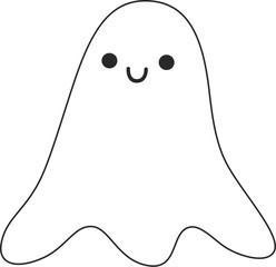 Halloween ghost cartoon