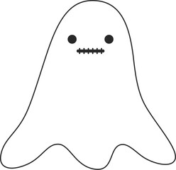 Halloween ghost cartoon