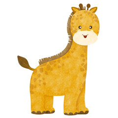 Giraffe cartoon illustration