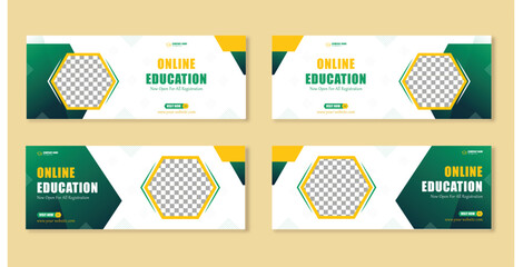 Dynamic Horizons: Facebook Banner Vector Art