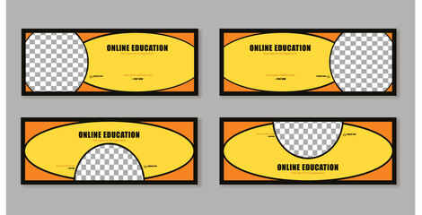 Dynamic Horizons: Facebook Banner Vector Art