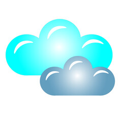 cloudy weather blue cloud forecast nature illustration