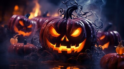 Halloween Back Drop theme Generated AI tools