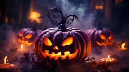 Halloween Back Drop theme Generated AI tools