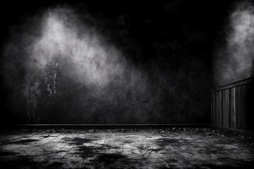 black and white grunge dusty texture background - obrazy, fototapety, plakaty